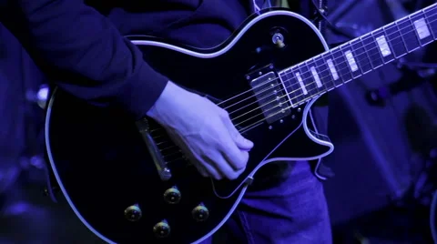 Guitar tuning closeup Stock Footage 47843336