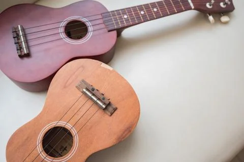 Guitar, ukulele Stock Photos