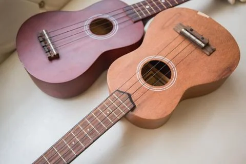 Guitar, ukulele Stock Photos