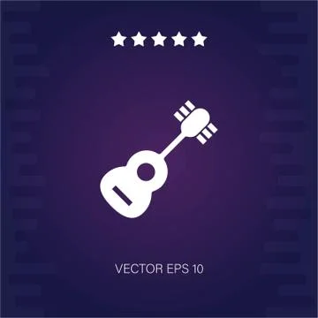 Guitar vector icon Stock Illustration