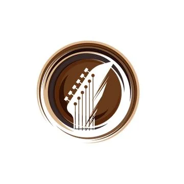 Guitar vector icon illustration Stock Illustration