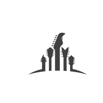 Guitar vector icon illustration Stock Illustration