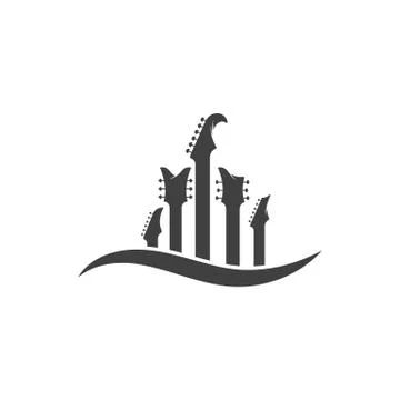 Guitar vector icon illustration Stock Illustration