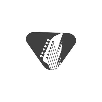Guitar vector icon illustration Illustrazione stock