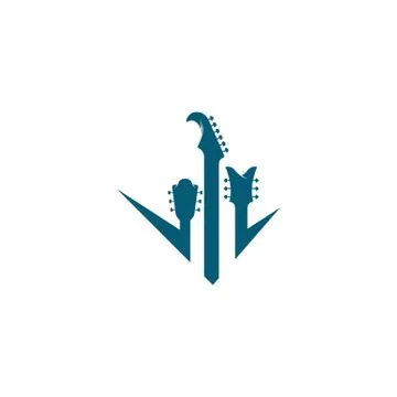 Guitar vector icon illustration Stock Illustration