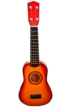 Guitar on white background. Stock Photos