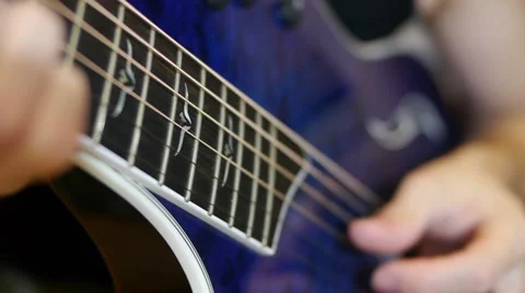 GuitarBlue02 스톡 동영상 5296953