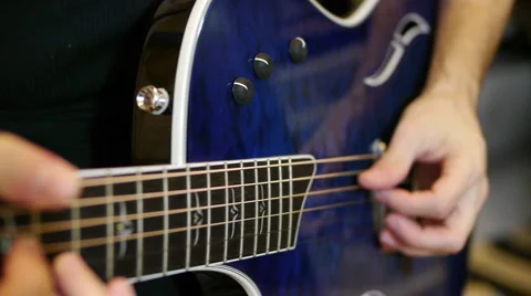 GuitarBlue03 Video stock 5296947