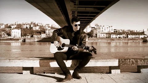 Guitarist Stock Footage 57933498