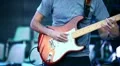 A guitarist in live action at a concert HD Footage