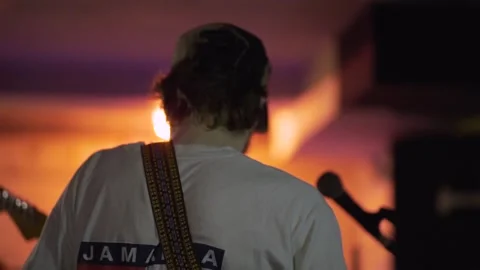 Guitarist performing Stock Footage 133573685