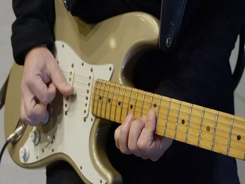 Guitarist Playing Stock Footage 73662093