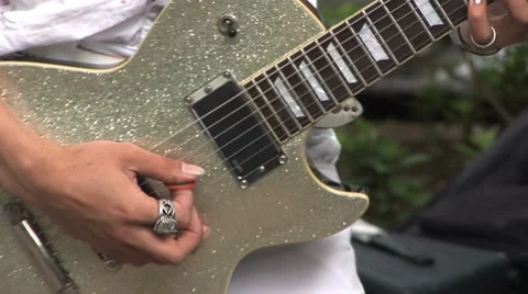 Guitarman - Harajuku. Yoyogi Park, Tokyo, Japan Stock Footage