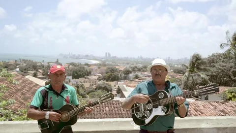 Guitarman Olinda Stock Footage 83458248