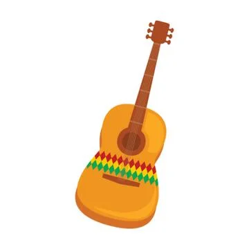 Guitarron Illustrazione stock