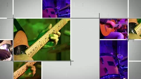 Guitars and drums composition Stock Footage 11318529