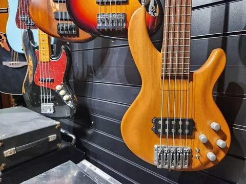 Guitars on Display Stock Photos