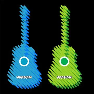 Guitars  Stock Illustration