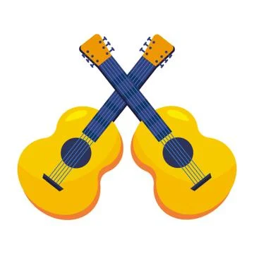 Guitars musical instruments Stock-Illustration
