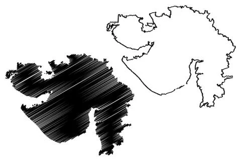 Gujarat 3d Map On Gray Background High-Res Vector Graphic - Getty Images