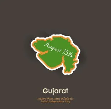 Gujarat vector sticker Stock Illustration