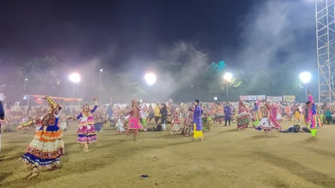 Gujarati dance Stock Footage 118778193