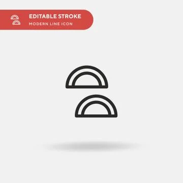 Gujia Simple vector icon. Illustration symbol design template for web mobile  Stock Illustration