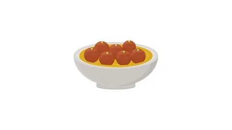 Gulab jamun icon animation for motion graphics. Foods and Drinks Icons Stock Footage 147743327