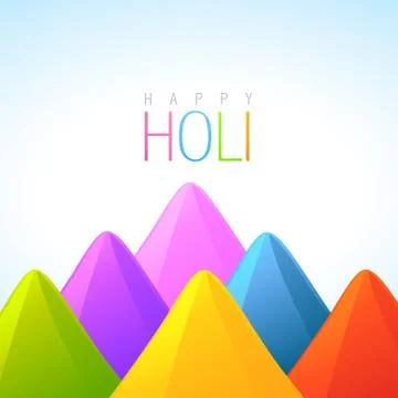 Gulal colors Stock Illustration