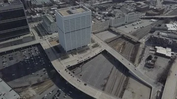 The Gulch - Birds Eye Panning Down Over the Gulch Vídeos de archivo 85575962
