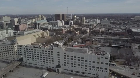 The Gulch - Panning Sideways Right Facing Philips Arena Vídeos de archivo 85574381