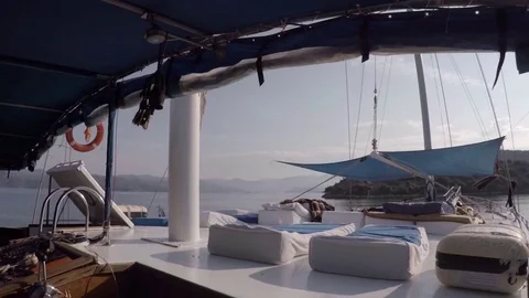 On a Gulet Turkey 1 Stockbeeldmateriaal 82955145