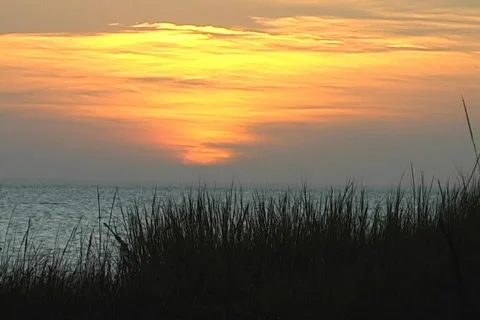 Gulf Bay Sunset Stock-Footage 834881