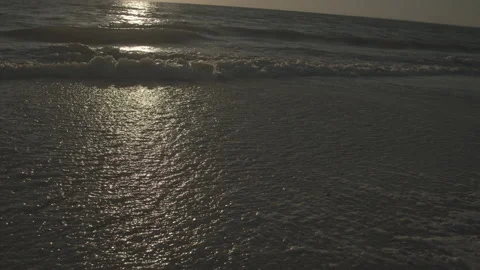 Gulf beach waves Stock Footage 170145909