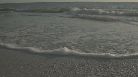 Gulf beach waves Stock Footage 170147393