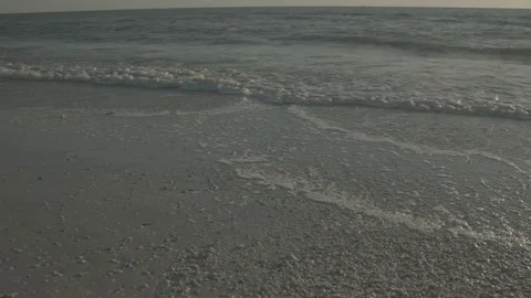 Gulf beach waves time lapse Stock Footage 170151288