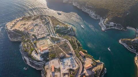 Gulf of Bonifacio by Drone Stock Photos