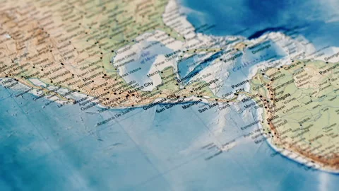 Gulf of Mexico on atlas Stock Footage 229779491