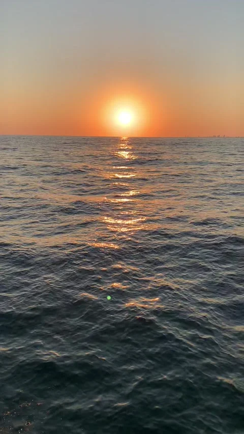 Gulf of Mexico Sunset Video stock 220225686