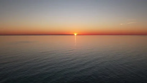 Gulf of mexico at sunset Stock Footage 228707844