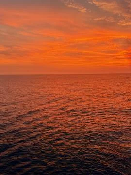 Gulf of Mexico Sunset Stock Photos