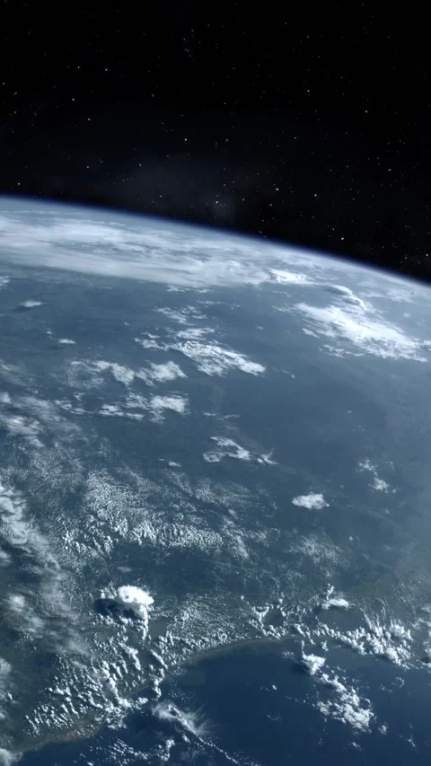 Gulf of Mexico view from space planet earth time lapse vertical video Stock Footage 221767191
