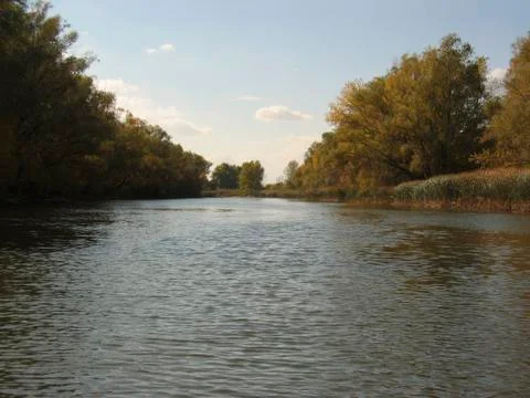 Gulf on a river Stock Photos