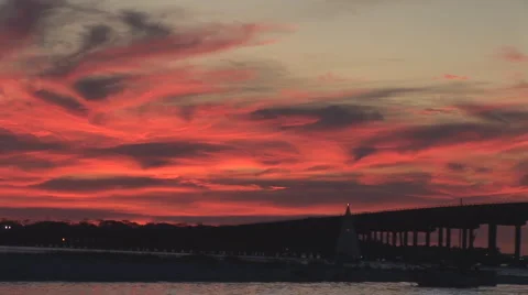 Gulf Sunset Stock Footage 1107308