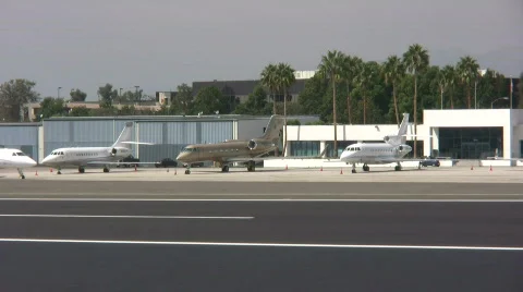 Gulfstream Private Jet Stock Footage