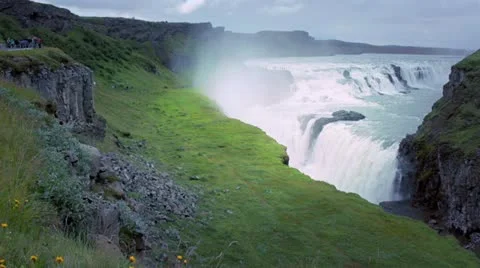 Gullfoss in Iceland Stock-Footage 11439469