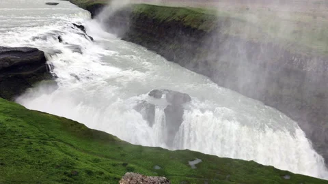 Gullfoss Waterfall Stock Footage 145236520