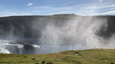 Gullfoss waterfall 動画素材 217383744