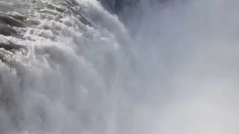 Gullfoss waterfall in  Iceland  Stock Footage 70040785