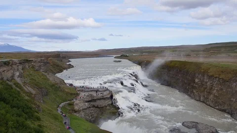 Gullfoss waterfall, Iceland Stock Footage 111598160